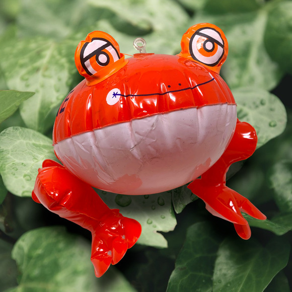 Vintage 1970's Red Frog Prince "Kiss Me" Inflatable Small 9" x 8" Store Display - Picture 1 of 8